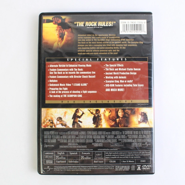 The Scorpion King DVD 2002 Action Adventure Starring Dwayne Johnson