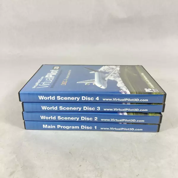 Virtual Pilot 3D 4 Disc Set For Windows And Mac