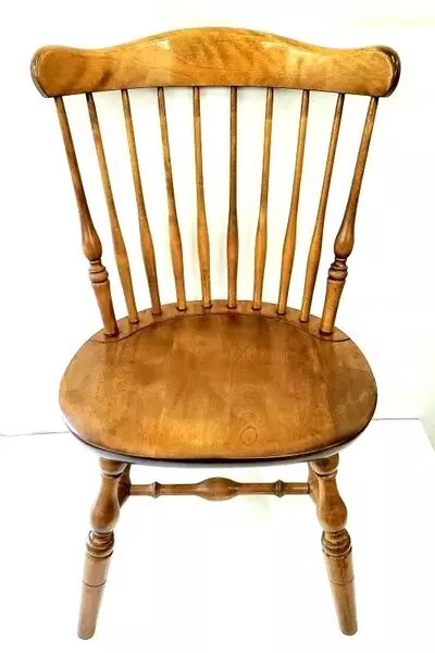 Set of 2 Vintage S Bent & Bros Windsor Dining Chairs Solid Wood