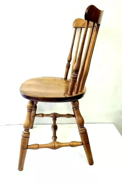 Set of 2 Vintage S Bent & Bros Windsor Dining Chairs Solid Wood