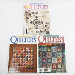 Lot of 3 Quilter's Newsletter Magazines Jan/Feb March June 2002