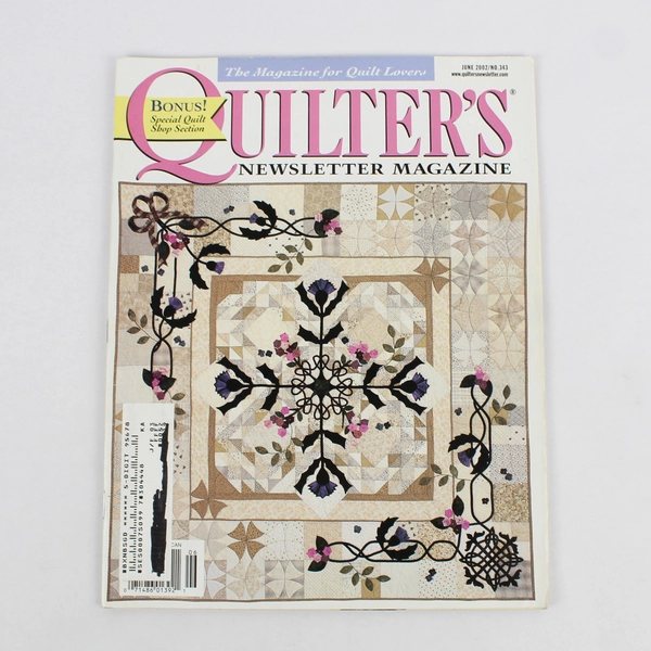 Lot of 3 Quilter's Newsletter Magazines Jan/Feb March June 2002