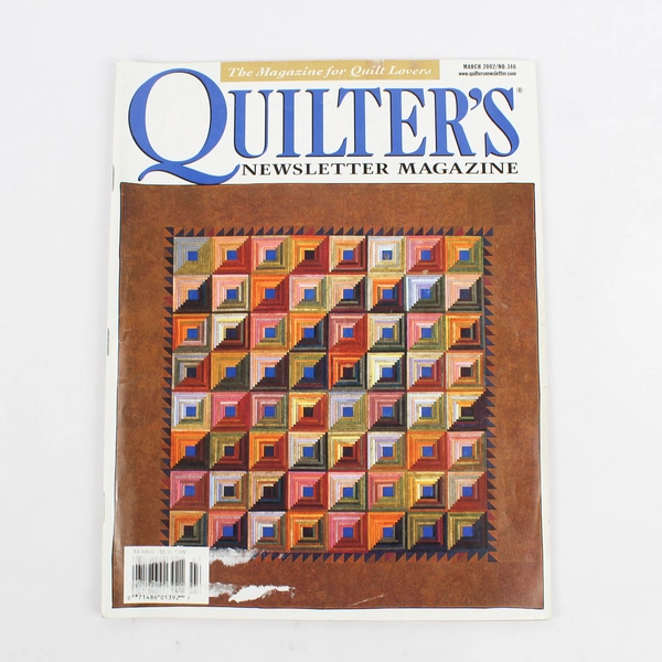 Lot of 3 Quilter's Newsletter Magazines Jan/Feb March June 2002
