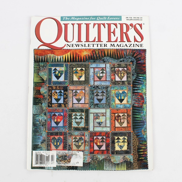 Lot of 3 Quilter's Newsletter Magazines Jan/Feb March June 2002