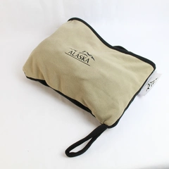 NTW Alaska by Cruiswear & Co. Black & Khaki Fleece Throw Blanket Stuffable