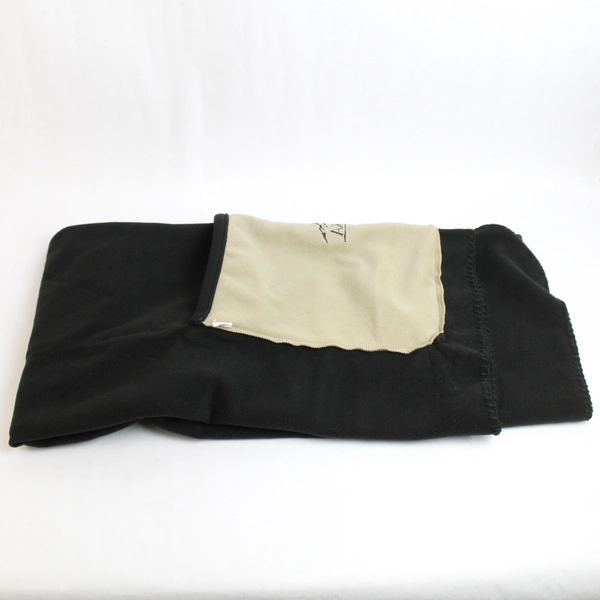 NTW Alaska by Cruiswear & Co. Black & Khaki Fleece Throw Blanket Stuffable