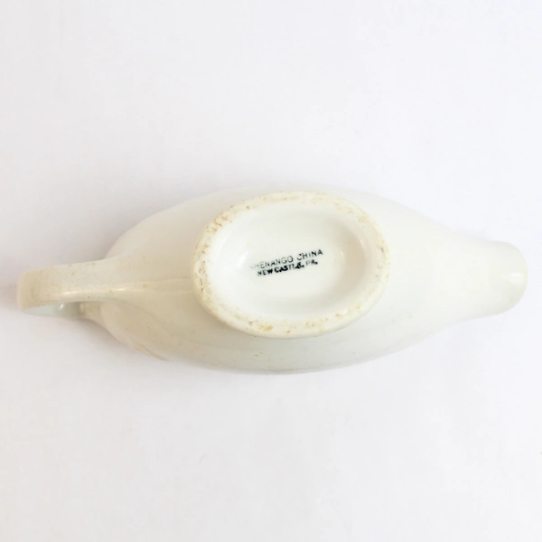 Shenango China White Ceramic Gravy Boat Kitchen Ware