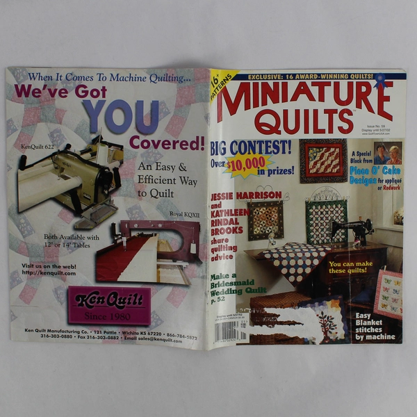Lot of 2 Miniature Quilts Magazines Issues No 58 & 59 2002