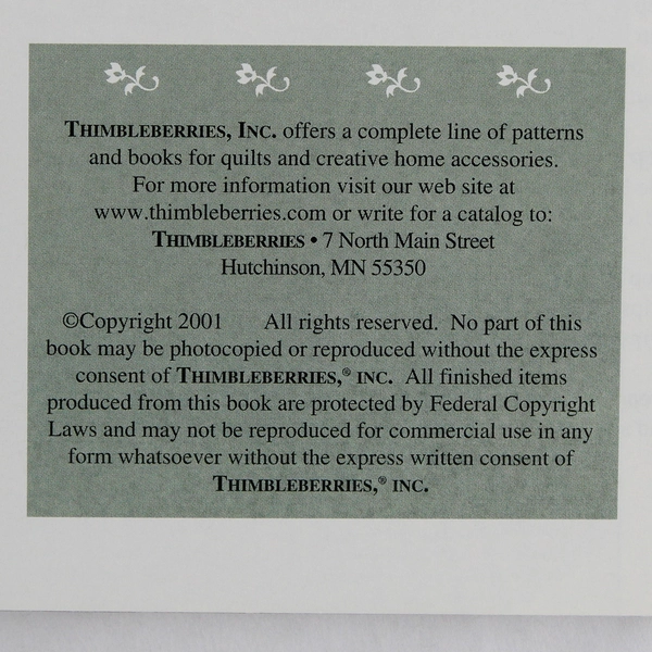 Thimbleberries Orchard Quilts & Decorative Accessories by Lynette Jensen 2001