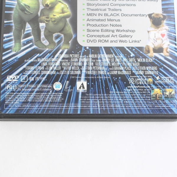 Men In Black 2002 DVD Deluxe Edition Directed By Barry Sonnenfeld