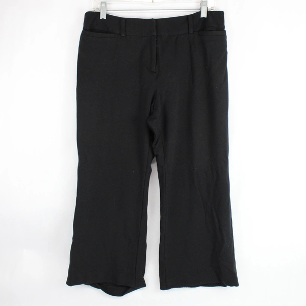 Style & Co Black Stretch Capri Pants Women's Size 10 Altered Hems
