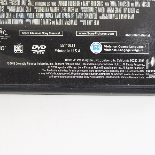 Men In Black: International 2019 DVD Directed By F. Gary Gray