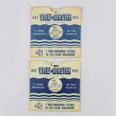 Lot of 2 Vintage Sawyer's ViewMaster Tree Fair Typical Scenes 515 514 Wonders