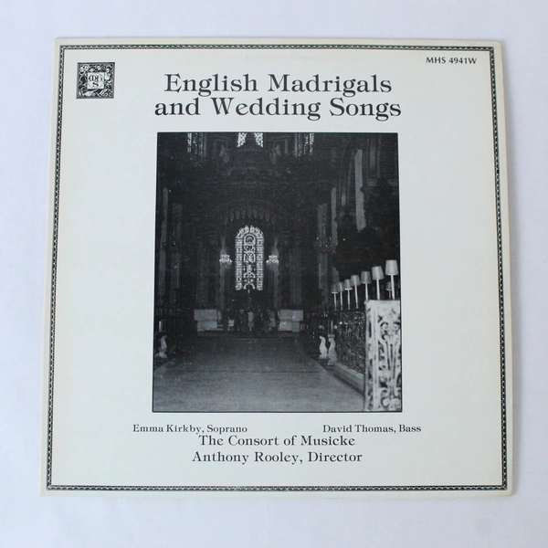 English Madrigals Wedding Songs Special Issue Wedding Prince Of Wales Diana LP