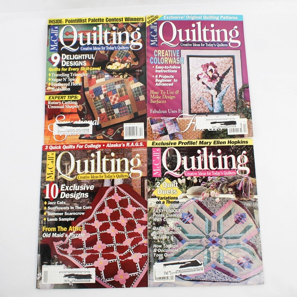 Lot of 4 McCall's Quilting Magazines From 1995 and 1996