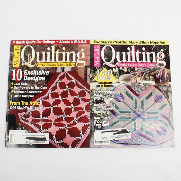 Lot of 4 McCall's Quilting Magazines From 1995 and 1996