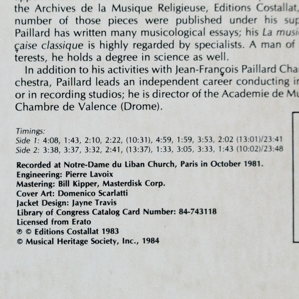 Domenico Scarlatti Concerti Grossi Nos. 4, 5, 8 & 11 Vinyl LP 1983 - Good