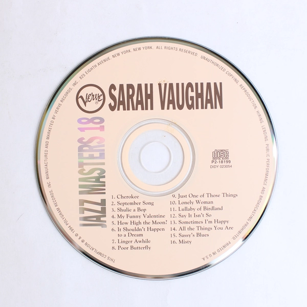 Verve Jazz Masters 18 Sarah Vaughan CD 1994 Verve