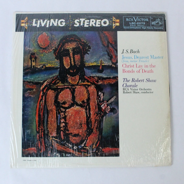 JS Bach Jesus Dearest Master Christ Lay in Bonds Death LP RCA 1959