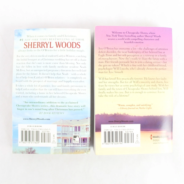 Lot of 2 Chesapeake Shores Series Sherryl Woods Moonlight Cove Christmas Bouquet
