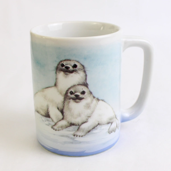 Otagirl Mountain Seals Mug "Nature's Endangered" Frazer Japan 8 oz