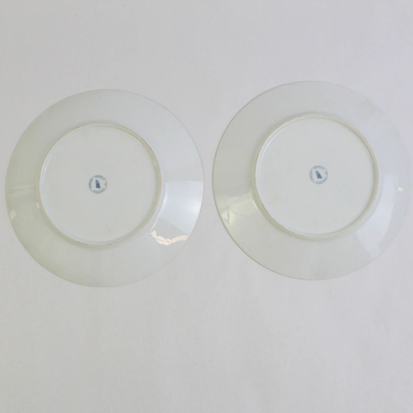 2 Gondar Angels of Ethiopia Porcelain Salad Plates 8.25" Decorative Dinnerware