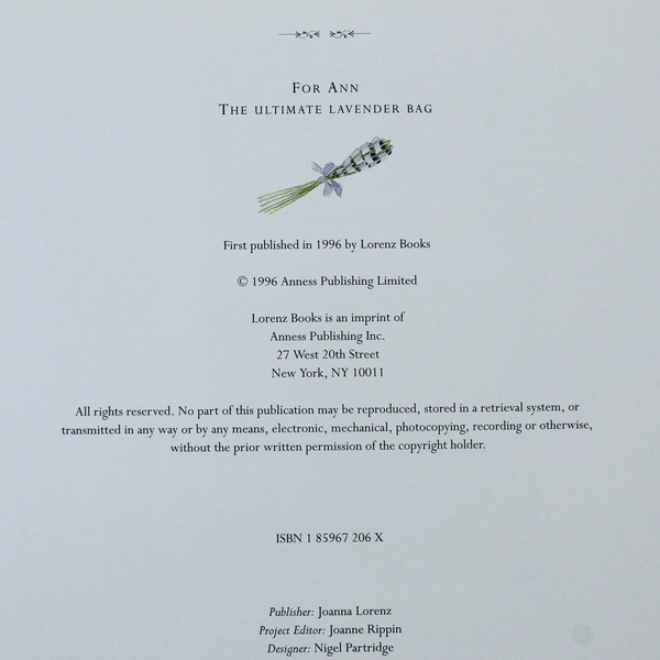 Lavender: Practical Inspirations for Natural Gifts by Tessa Evelegh HC 1996