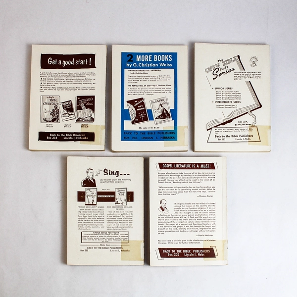 The Pocket Bible Commentary Volumes 6-10 Vintage Paperbacks