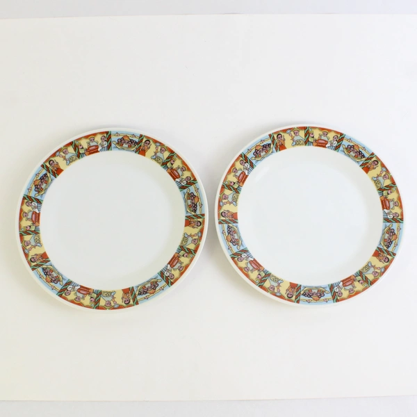 Lot of 2 Gondar Angels of Ethiopia 10.5" Dinner Plates Decorative 