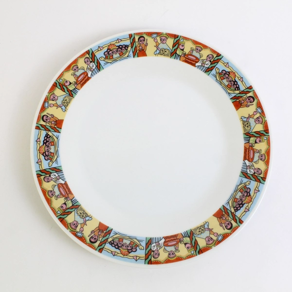 Lot of 2 Gondar Angels of Ethiopia 10.5" Dinner Plates Decorative 