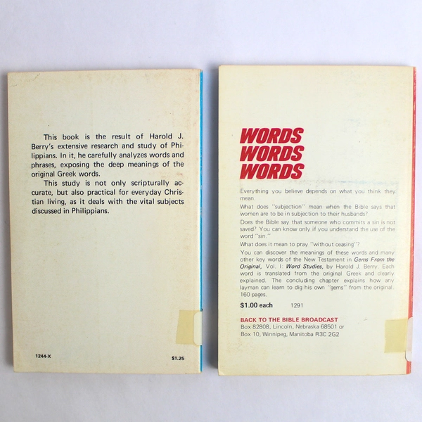 Lot of 2 Gems From The Original Volumes 2 and 3 by Harold J. Berry Paperbacks