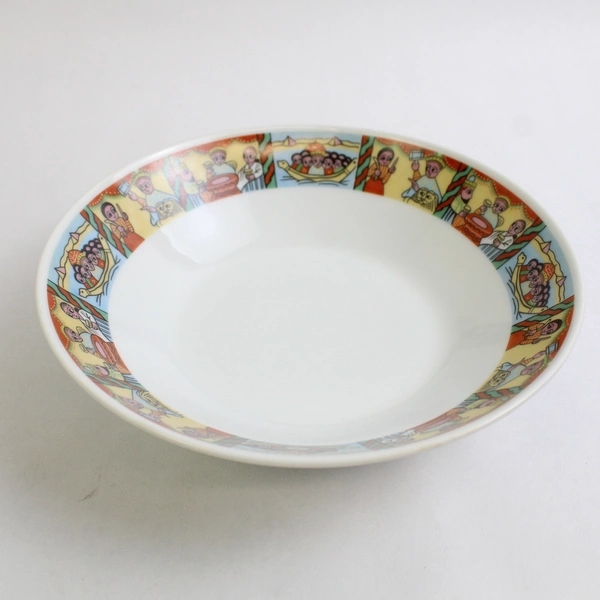 Lot of 2 Gondar Angels of Ethiopia 7.5" Cereal Bowls Collectible