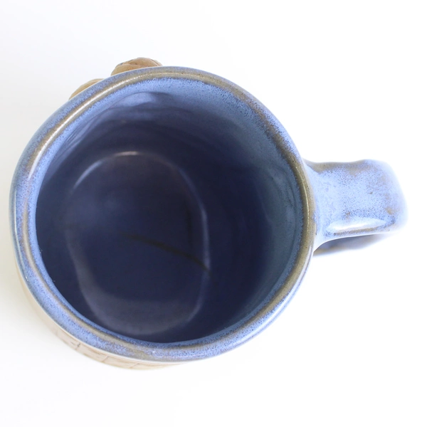 Vintage N A Eastman Handcrafted Basketball 3D Stoneware Mug