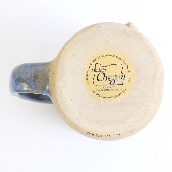 Vintage N A Eastman Handcrafted Basketball 3D Stoneware Mug