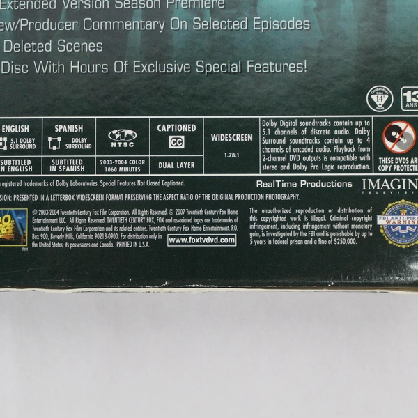 24 Complete Season 3 Box Set 6 DVDs TV Show Kiefer Sutherland 2007