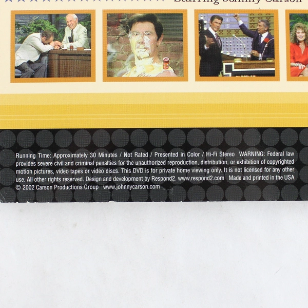 Tonight Show Memories DVD 30 Min of Tonight Show Highlights 2002