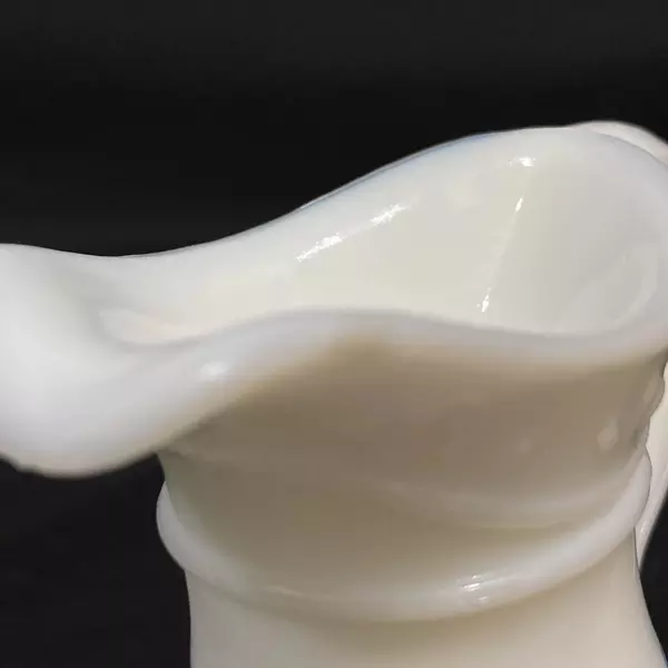 Vtg 1972 Avon Skin So Soft Pitcher & Bowl Set White Blue Floral Chips