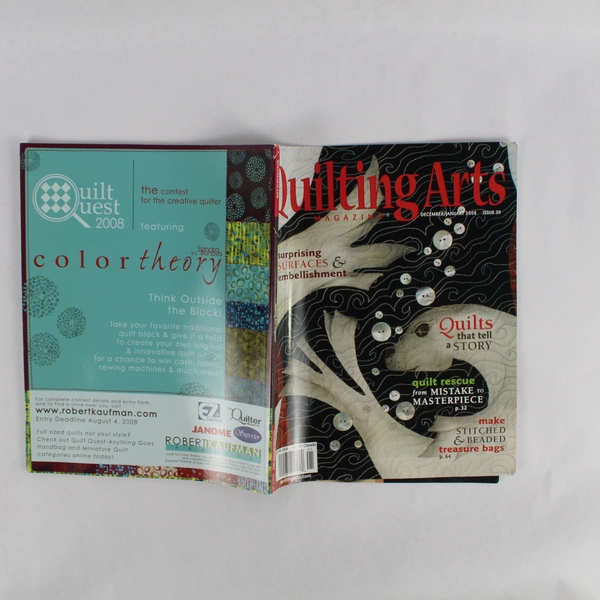Lot of 2 Quilting Arts Magazine From 2008 Dec/Jan & Feb/March Issues