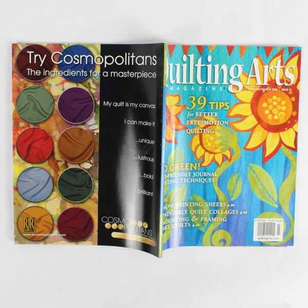Lot of 2 Quilting Arts Magazine From 2008 Dec/Jan & Feb/March Issues