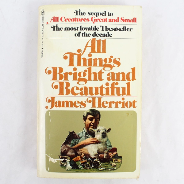All Things Bright And Beautiful by James Herriot 1974 Bantam Books Paperback