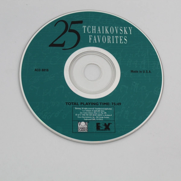 Tchaikovsky 25 Favorites CD 1996 Nutcracker Swan Lake Classical Music Pre-Owned