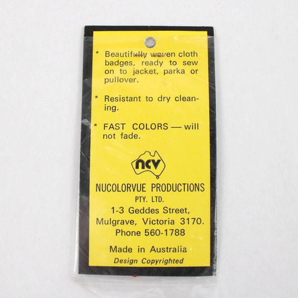 Australia Woven Patch Badge Country Outline Waving Australian Flag Souvenir New