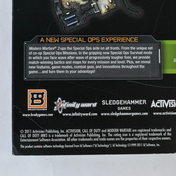 Call of Duty Modern Warfare 3 BradyGames Guide 2011 Paperback - Pre-owned