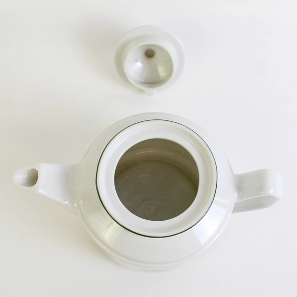 Vintage 1975 Enesco Swiss Strawberry Dot China Teapot  