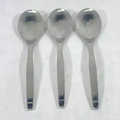 Lot Of 3 Oneida Sling 18/10 Stainless Vegetable Spoons 1 Slotted 2 Solid