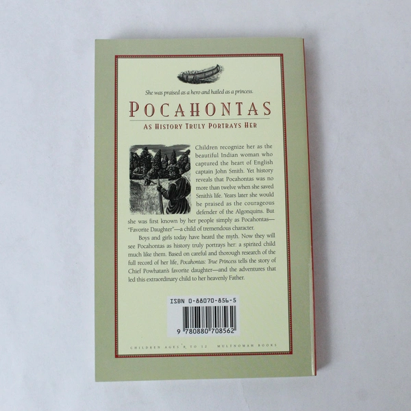 Pocahontas True Princess by Mari D. Hanes 1995 Paperback - Very Good Condition
