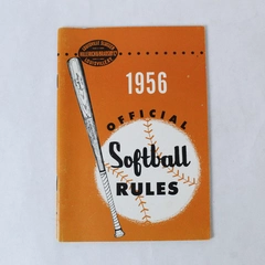 1956 Official Softball Rules Booklet by Louisville Slugger - Pre-Owned