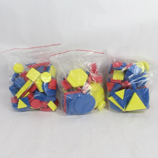 Large Lot of Foam Geometric Shape Math Toys for Educational Homeschooling