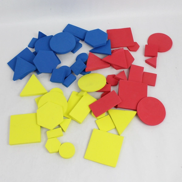 Large Lot of Foam Geometric Shape Math Toys for Educational Homeschooling