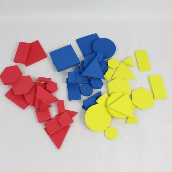 Large Lot of Foam Geometric Shape Math Toys for Educational Homeschooling